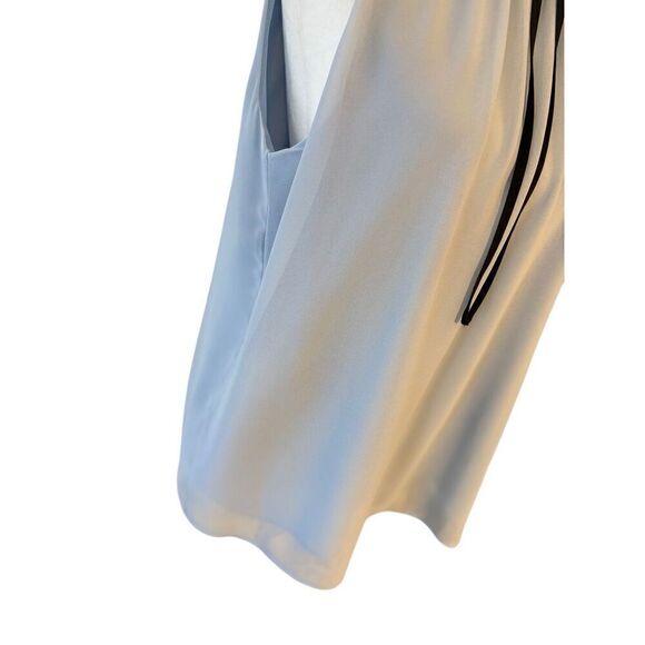 Karl Lagerfeld high neck sleeveless blouse with tie - Picture 5 of 8